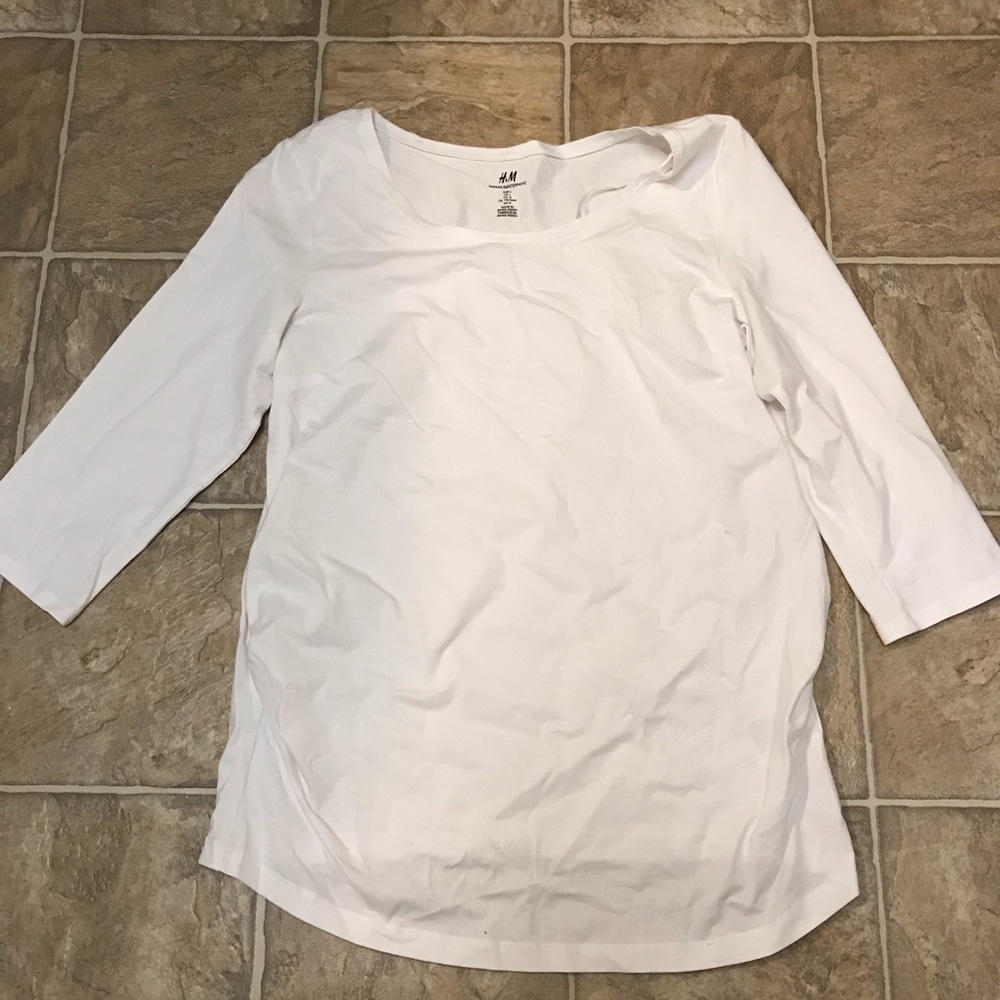 H&M Maternity Women’s 3/4 Length Cotton Shirt Sz L